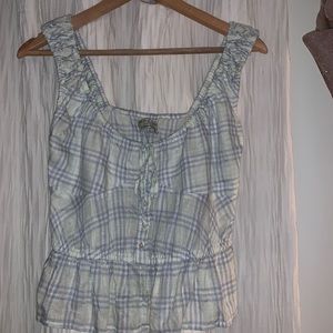 Urban Outfitter Plaid Print Tank